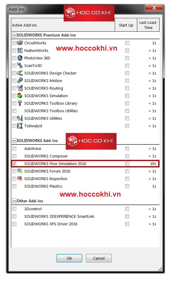 Nguyên nhân - khắc phục Solidworks khởi động chậm